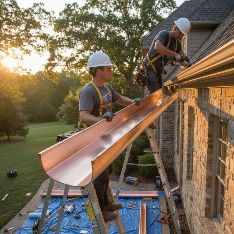Warehouse Gutter Installation detail
