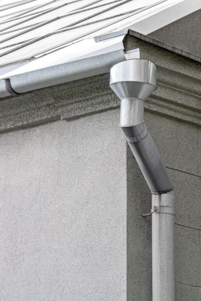 Galvanized Gutter Installation in Flint
