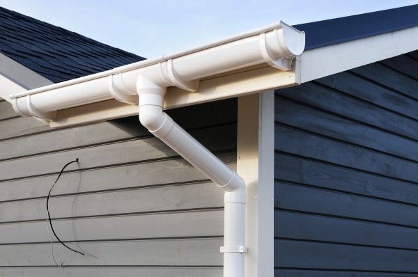 PVC Rain Gutter Installation in Flint